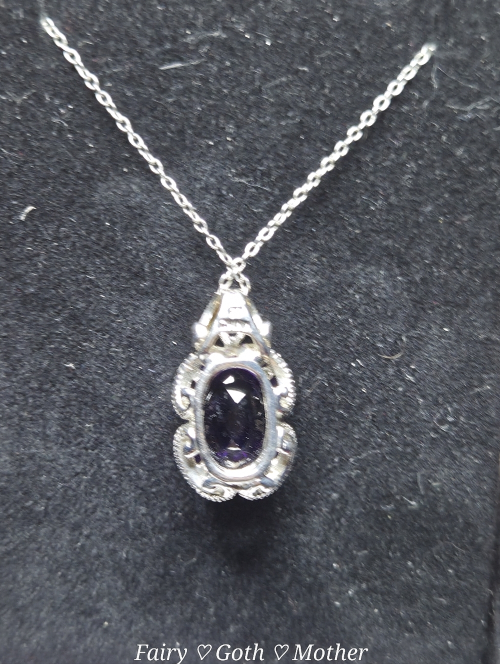 Kay Jewelers Gorgeous! Genuine Checkerboard  Cushion Cut Amethyst Necklace - Picture 7 of 15
